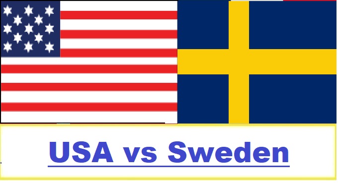 USA vs Sweden ice hockey Match
